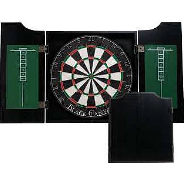 40-0800 - Midnight Stained Wood Dart Cabinet
