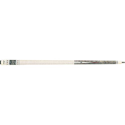Meucci - 9712 Pool Cue - Gray stained bird's eye maple with white points