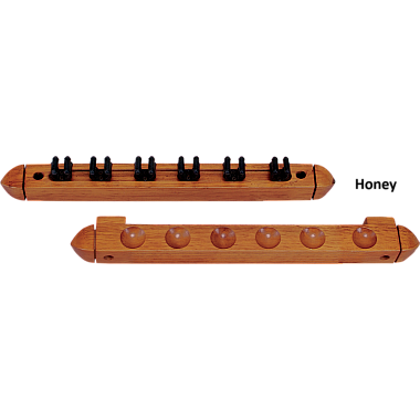 Standard 6 Cue Wall Rack with Clips – WR6S