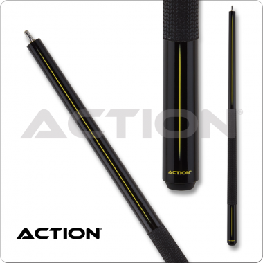 Action ABK08 Break Cue - 25oz  - Black with yellow stripe design