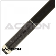 Action Fractal ACT162 Pool Cue Dark wood grain with grey epoxy resin design