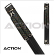 Action ACX22B 2x2 Hard Cue Case – Black with Rainbow Stitching | Oval Tube + Backpack Straps