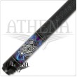 Athena ATH54 Pool Cue - Purple with turquoise and a tribal design