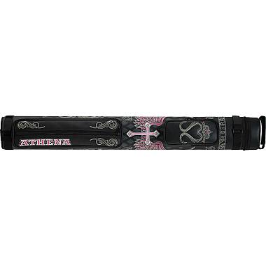Athena ATHC06 Cue Case - 2/2 Embroidered cross and wings with pink accents