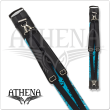 Athena ATHC18 2x2 Hard Case - Black and light blue with blue hearts