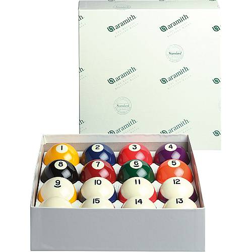 Aramith Crown Standard Pool Ball Set | 2.25" Phenolic Resin (BBCB)