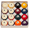 Aramith Crown Standard Pool Balls & Tournament Magnetic Cue Ball | For Coin-Op Bar Tables