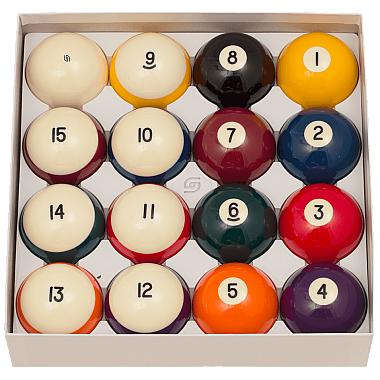 Aramith Crown Standard Pool Balls & Tournament Magnetic Cue Ball | For Coin-Op Bar Tables