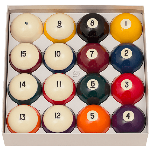 Aramith Crown Standard Pool Balls & Tournament Magnetic Cue Ball | For Coin-Op Bar Tables