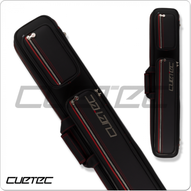 CueTec Proline CTCP48 4x8 Black vinyl with red stitching Soft Case