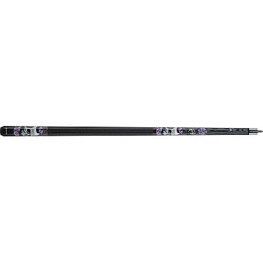 Eight Ball Mafia EBM14 Pool Cue - Skull, Purple Roses & Butterflies