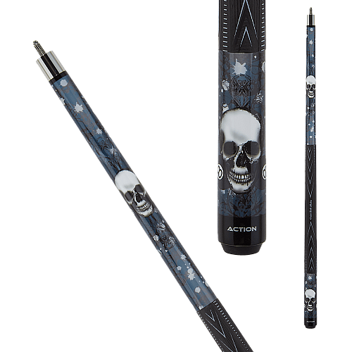 Eight Ball Mafia EBM25 black graphics and white splatter design with a skull and two eight balls