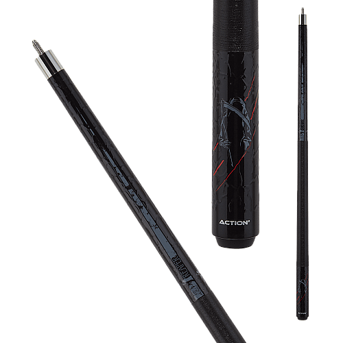 Eight Ball Mafia EBM26 Pool Cue | Reaper Design Black Cue Eight Ball Mafia EBM26 Pool Cue | Reaper Design Black Cue