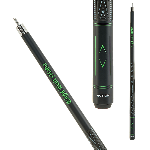 Eight Ball Mafia EBMBK02 Black Green Matte Break Cue 25oz EBMBK02
