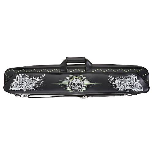 Eight Ball Mafia 4x8 Soft Case Black vinyl with white and lime green Skull
