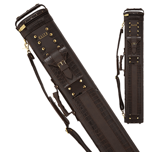 Elite 2x4 Classic Cue Case – Brown Leather ECC24