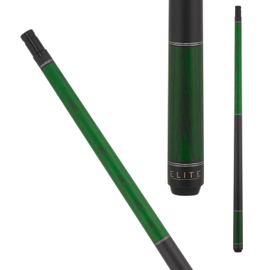 Elite EP43 Prestige Pool Cue Green stained with matte finish