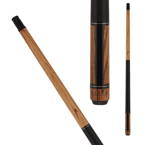 Elite EP49 Pool Cue | Zebrawood with Black Stain Accent