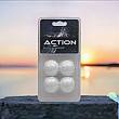 Action FBSBP Smooth Foosball 4-Pack - White Replacement Balls
