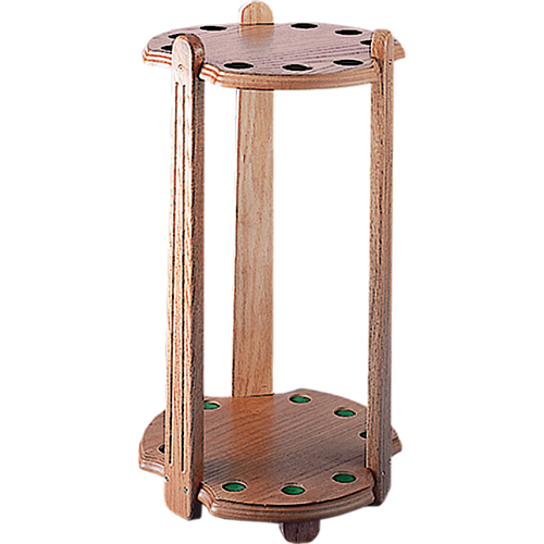 9 Cue Oak Floor Stand