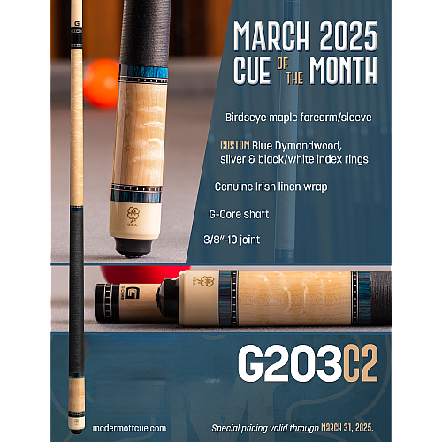 G203C2 March 2025 Cue of the Month COTM