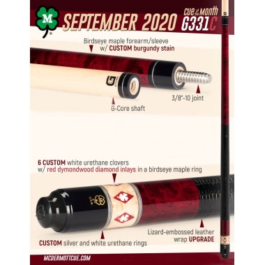 McDermott - G331C-G03 Pool Cue - September 2020 Cue of the month