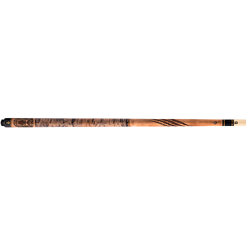 McDermott Wildfire Series Pool Cue G339 Wildfire 3D "Grizzly Bear" laser engraving