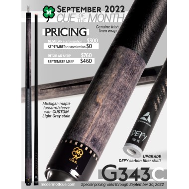 G343C September 2022 Cue Of The Month