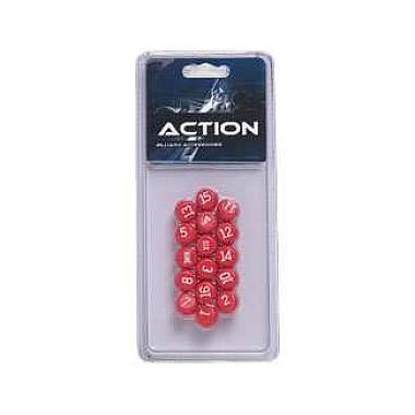 Action GAPBR Red Scoring Pills - 16 Piece Numbered Set