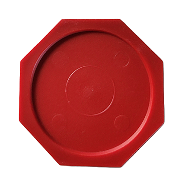 2.25" Red Octagon Air Hockey Puck - GAPKO Commercial-Grade Style (Single)