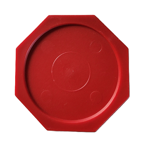 2.25" Red Octagon Air Hockey Puck - GAPKO Commercial-Grade Style (Single)