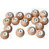 GAPWP Wooden Pill Set - 16 Numbered Pills for Kelly Pool