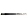 Griffin - GR-05 Pool Cue Dark gray stained with four, ebony, ivory & turquoise overlaid points