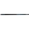 Griffin GR42 Pool Cue - Black with turquoise points and white diamond overlay