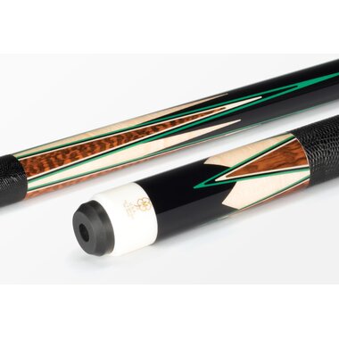 McDermott - H1752 snakewood & maple forearm/sleeve points with bone, black & green veneers