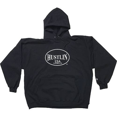 Hustlin USA Men's Hooded Sweatshirt – 100% Cotton, Bold Streetwear Style