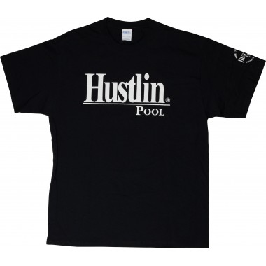 Hustlin Black T Shirt 8 Ball Rack HUST01