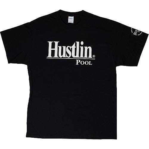 Hustlin Black T-Shirt 8 Ball Rack | Unisex Pool Shirt HUST01