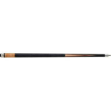 Action - Inlays 11 Pool Cue - Dark chocolate stain spliced inlay points