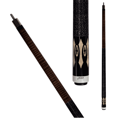 JOS - JOS201 - Coffee stained maple - accented double sided diamonds alternating maple with black Joss diamonds