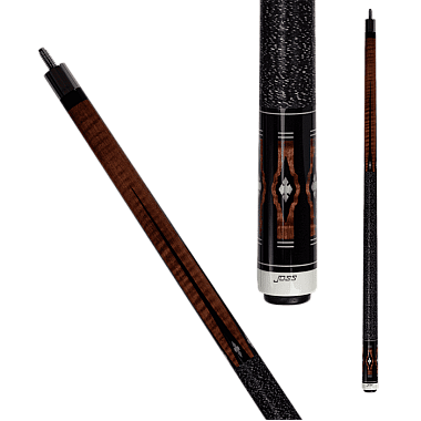 Joss JOS204 Pool Cue - Reddish brown stained maple accented with Joss diamonds and holly