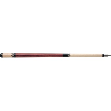 Joss - 62 Pool Cue - Figured maple with ebony geometric designs and holly diamond inlays