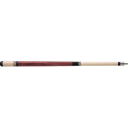 Joss - 62 Pool Cue - Figured maple with ebony geometric designs and holly diamond inlays