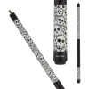 Action Kids -  JR18 52in Junior Cue - Matte finish with black and white cartoon skulls