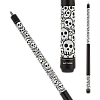 Action Kids -  JR18 52in Junior Cue - Matte finish with black and white cartoon skulls