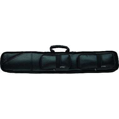 Lucasi Custom LC3 4x8 Soft Pool Cue Case | Black Vinyl & High Capacity