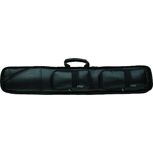 Lucasi Custom LC3 4x8 Soft Pool Cue Case | Black Vinyl & High Capacity