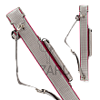Lizard LXVTUM Tumei-Tonglu 2x2 Hard Case | Silver Diamond Vinyl Cue Case with Pink Accents