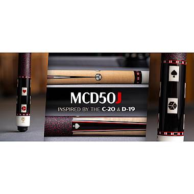 McDermott MCD50J 50th Anniversary Pool Cue - Gambler Theme with Card Suits & Dice