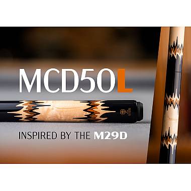 McDermott MCD50L Sierra-inspired 50th Anniversary Pool Cue design, with i-2 Shaft